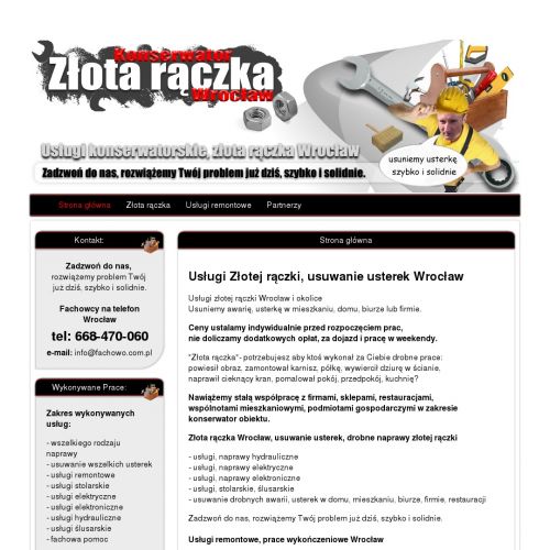 Pan złota rączka w Wrocławiu