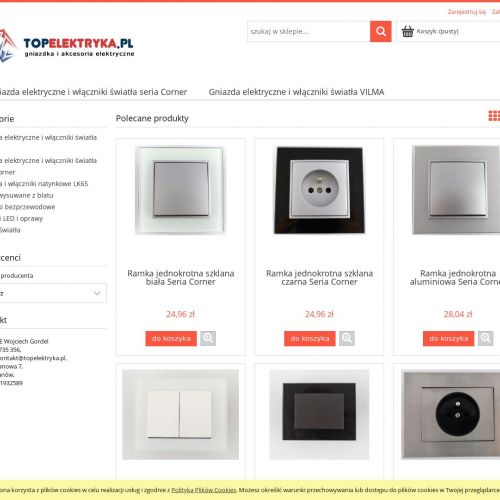 Włączniki światła corner