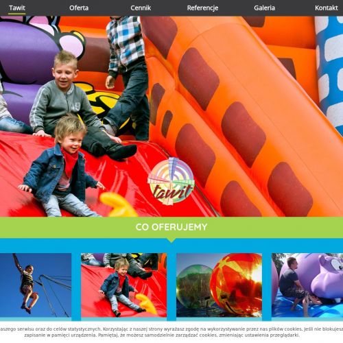 Kraków - zjeżdżalnie dmuchane wynajem