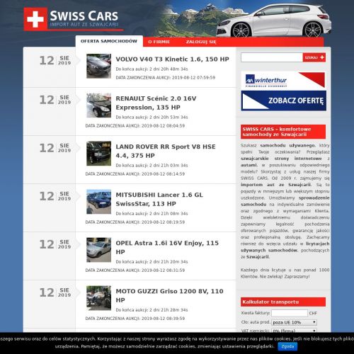 Ogłoszenia motoryzacyjne szwajcaria