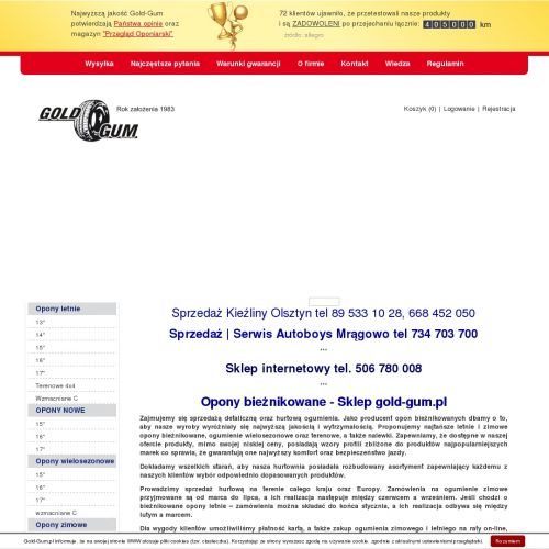 Olsztyn - opony zimowe ceny