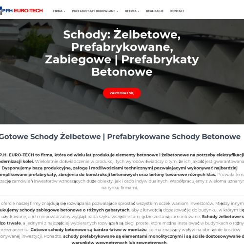 Bydgoszcz - schody zabiegowe betonowe