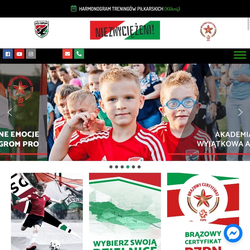 Klub piłkarski dla dzieci Warszawa