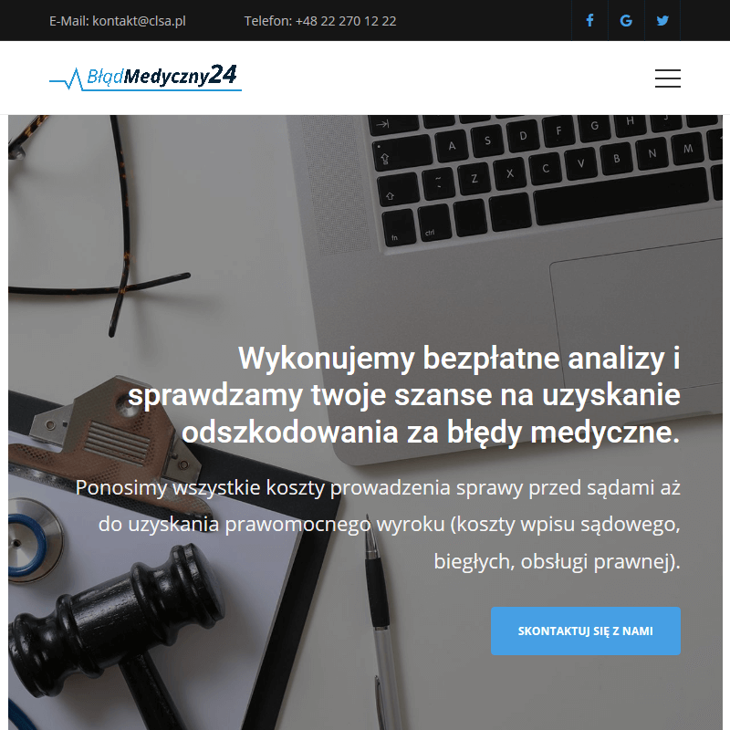 Odszkodowanie za błąd przy zabiegu