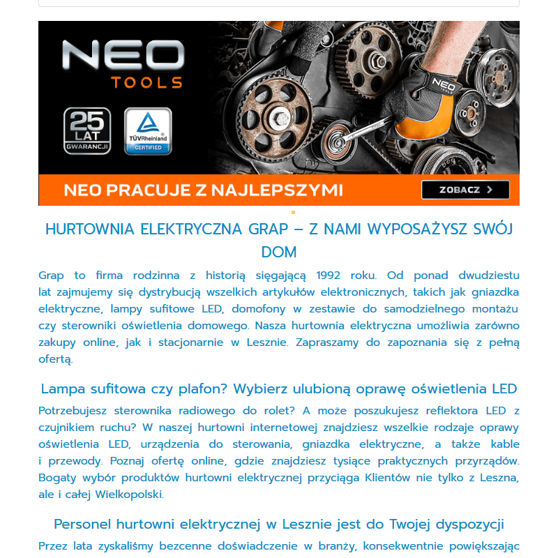 Gniazdka berker - Leszno